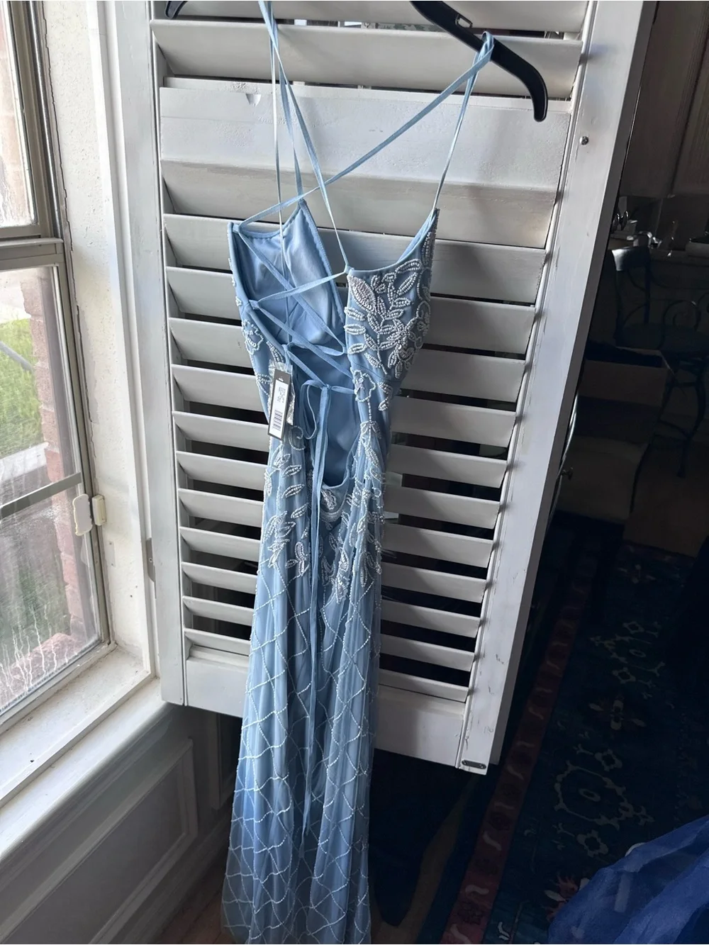 Jump Light Blue Embellished Maxi Dress